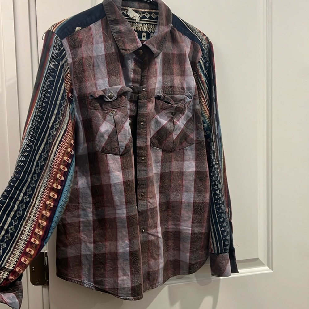 Hyde Park XL beautiful western vintage plaid shirt